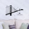 Chain Bridge - Hemu Wall Decals Stickers Appliques Home Decor 19.7 BY 27.5 Inches