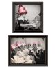 "The Salon Collection" 4-Piece Vignette by Sophie 6, Ready to Hang Framed Print, Black Frame