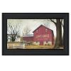"Antique Barn" By Billy Jacobs, Ready to Hang Framed Print, Black Frame