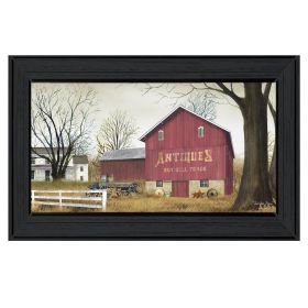 "Antique Barn" By Billy Jacobs, Ready to Hang Framed Print, Black Frame