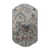 Welcome Sign, "Birdbath" Porch Decor, Resin Slate Plaque, Ready To Hang Decor