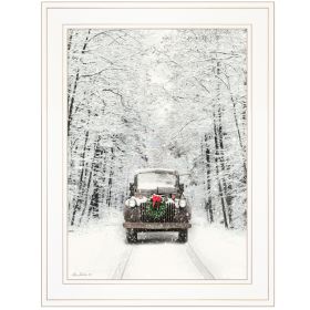 "Antique Christmas" by Lori Deiter, Ready to Hang Framed Print, White Frame