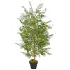 Artificial Plant Cypress Tree with Pot Green 47.2"