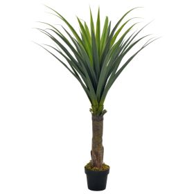 Artificial Plant Yucca Tree with Pot Green 57.1"