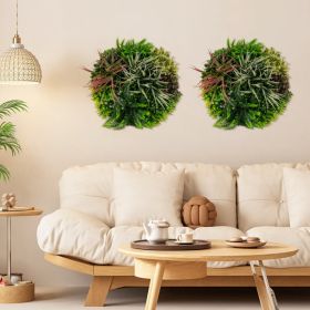 2 Pack Square Framed Artificial Foliage Wall Art