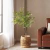 47.2 Inch Artificial Nandina Leaves Plants for Indoor Office Home Decor