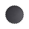 Beaded Round Wall Mirror 27"D