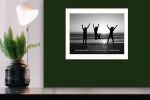 "Teamwork" By Trendy Decor4U, Printed Wall Art, Ready To Hang Framed Poster, White Frame