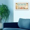 "Beach House Rules" By Mollie B., Printed Wall Art, Ready To Hang Framed Poster, White Frame