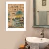"Living On The Lake" by Mary June, Ready to Hang Framed Print, White Frame