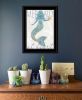 "Mermaid at Heart" by Kate Sherrill, Ready to Hang Framed Print, Black Frame
