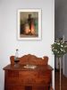 "No. 3 Bee Sting" on a crock by Susan Boyer, Ready to Hang Framed Print, White Frame