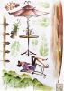 Afternoon Tea - Large Wall Decals Stickers Appliques Home Decor