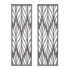 Grey Laser Cut Wood 2-piece Panel Wall Decor Set