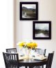 "Winter Landscape" 2-Piece Vignette By Stellar Design Studio, Ready to Hang Framed Print, Black Frame