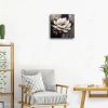 Peony Flower Canvas Wall Art for Bedroom Modern White Blossom Framed Artwork Floral Picture Wall Decor Gold Foil Painting Prints on Canvas for Bathroo