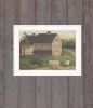 "Stone Barn" By Pam Britton, Ready to Hang Framed Print, White Frame