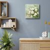 Flower Pictures Wall Decor White Camellia Flower Wall Art for Bathroom Floral Canvas Wall Art for Living Room White Blossom Green Leaf Painting Artwor