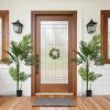 Indoor leaf simulation 160CM single rod loose tail sunflower 11 leaf pot traveler simulated artificial plant new high-end market 1pcs/set
