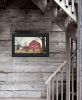 "Antique Barn" By Billy Jacobs, Ready to Hang Framed Print, Black Frame