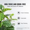VEVOR Artificial Fiddle Leaf Fig Tree, 6 FT, Secure PE Material & Anti-Tip Tilt Protection Low-Maintenance Faux Plant