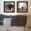 Trendy Decor 4U 2- Piece Vignette Headin' Home, Miller's Creek Bridge Black Framed Wall Art for Living Room