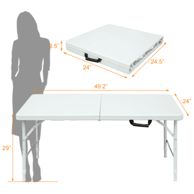 Portable Folding Table Indoor&Outdoor Maximum Weight 135KG Foldable Table For Camping