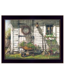 "Spring Cleaning" by Artisan John Rossini, Ready to Hang Framed Print, Black Frame (Color: as Pic)