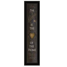 "Kitchen Is The Heart of The Home" By Trendy Decor 4U, Ready to Hang Framed Print, Black Frame (Color: as Pic)