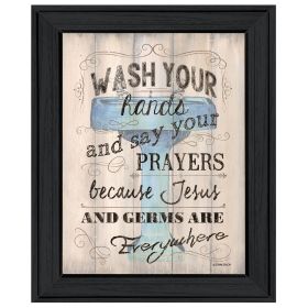 "Bathroom Humor" by Debbie DeWitt, Ready to Hang Framed Print, Black Frame (Color: as Pic)