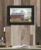 "Flower Wagon" by Artisan Billy Jacobs, Ready to Hang Framed Print, Black Frame