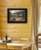 "Lakefront Camping II" By Ed Wargo, Ready to Hang Framed Print, Black Frame